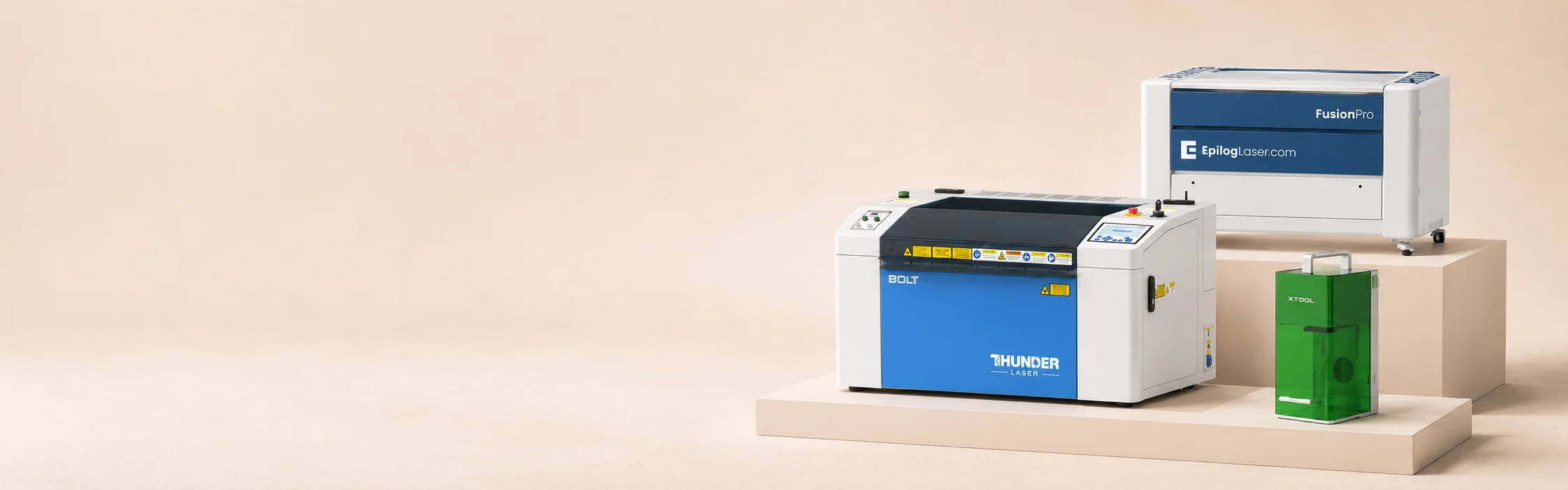 Epilog vs Thunder Laser vs xTool: どのレーザー彫刻家が最適ですか?