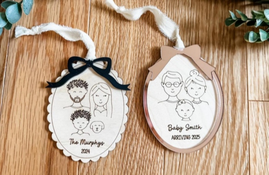Laser engraved personalized decoration Laser engraved personalized decoration