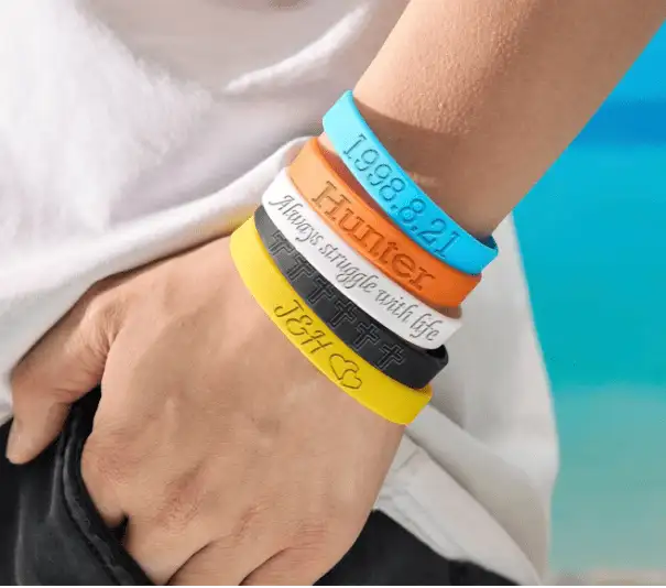 laser mark silicone rubber sport bracelet laser mark silicone rubber sport bracelet