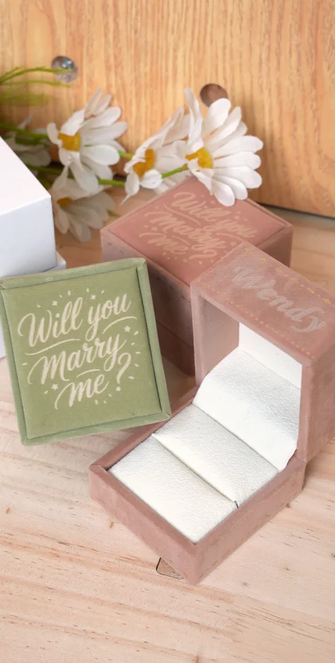 laser engraved flannel ring boxes laser engraved flannel ring boxes
