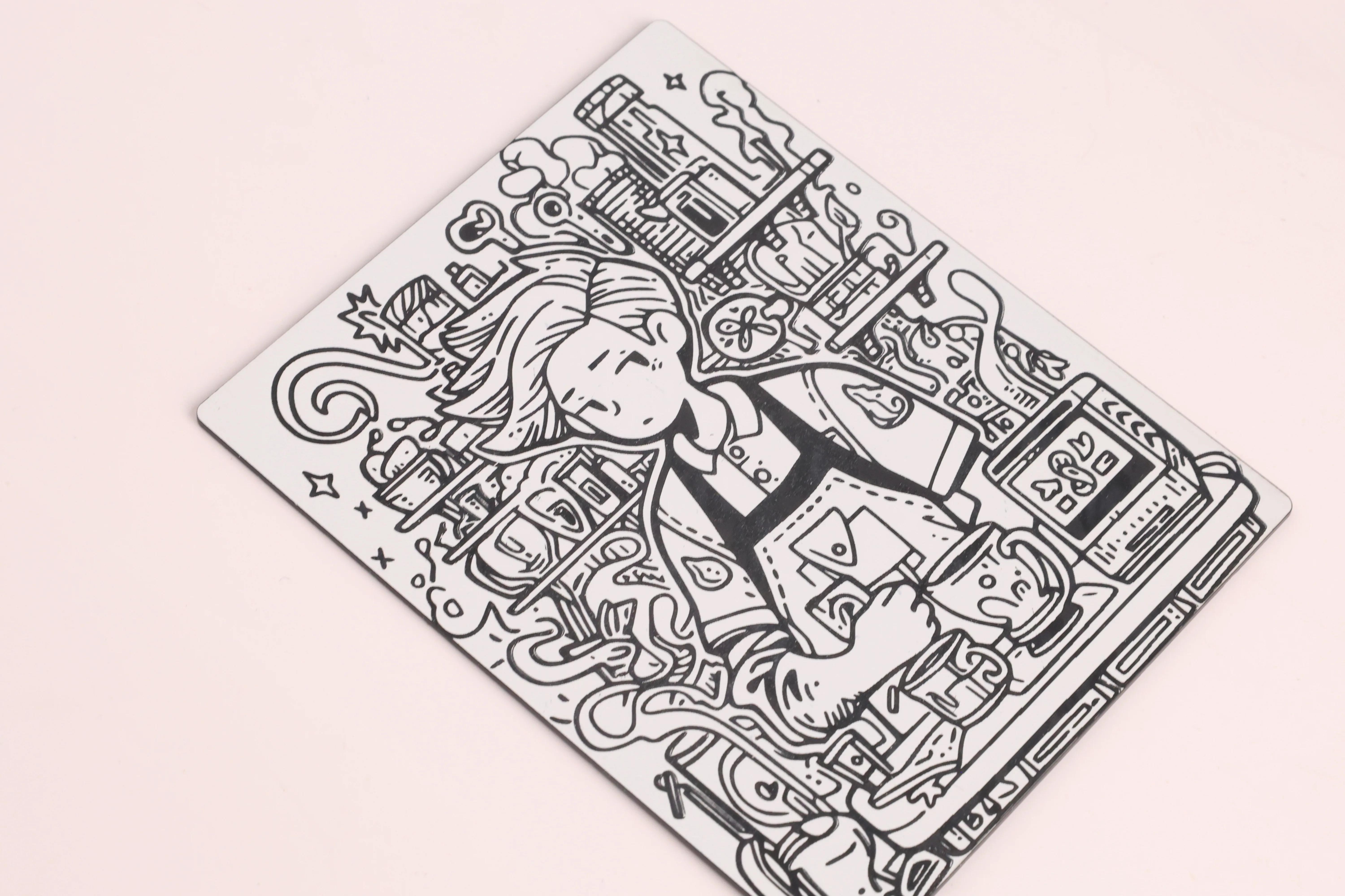 laser engrave ABS sheet